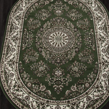 Ковер D285 - GREEN - Овал - коллекция GAVANA