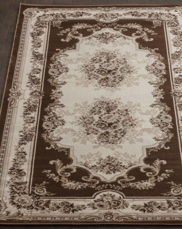 Ковер российский 4015 Valencia Delux (Хит-сет, коричневый)