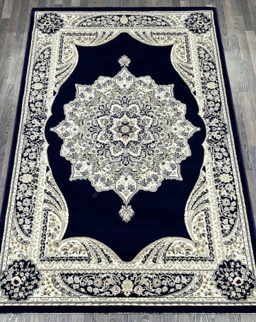 Ковер турецкий L045A Madison (PP Heatset Высокоплотный, синий)