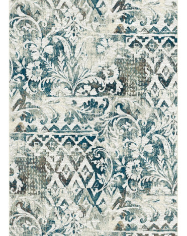 Ковер бельгийский 38408-6565-61 Genova (Вискоза, синий, серый)