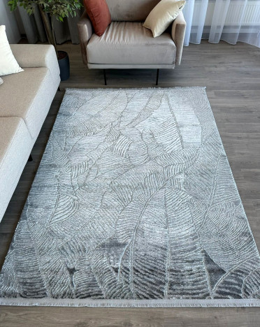 Ковер турецкий NP-425 Марсель (Полиэстер, серый)