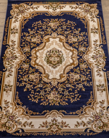 Ковер российский 20606-22144 Акварель (PP Heatset Высокоплотный, синий)