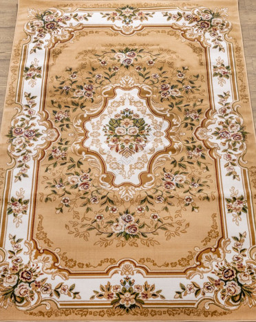 Ковер российский 20606-22155 Акварель (PP Heatset Высокоплотный, бежевый)