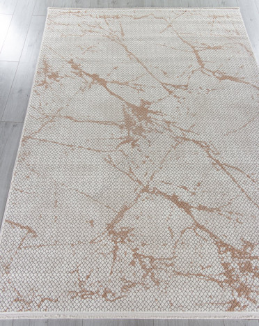 Ковер турецкий 71192-20 OSLO (Полиэстер, терракотовый, кремовый)