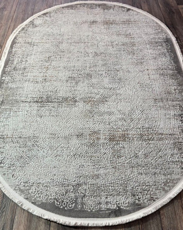 Турецкий ковер овальный Atlantik Hali Deco 10135A (Полиэстер)