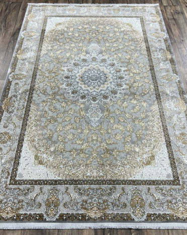 Турецкий ковер Turcia ISFAHAN 29044A (Полиэстер, серый)