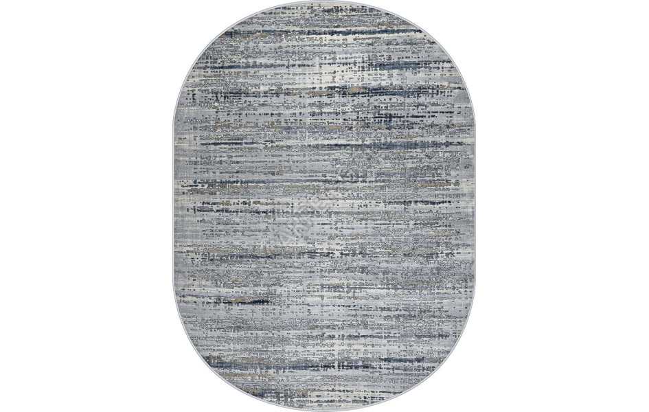 Турецкий ковер Regnum 37381A OVAL BLUE / L.GREY