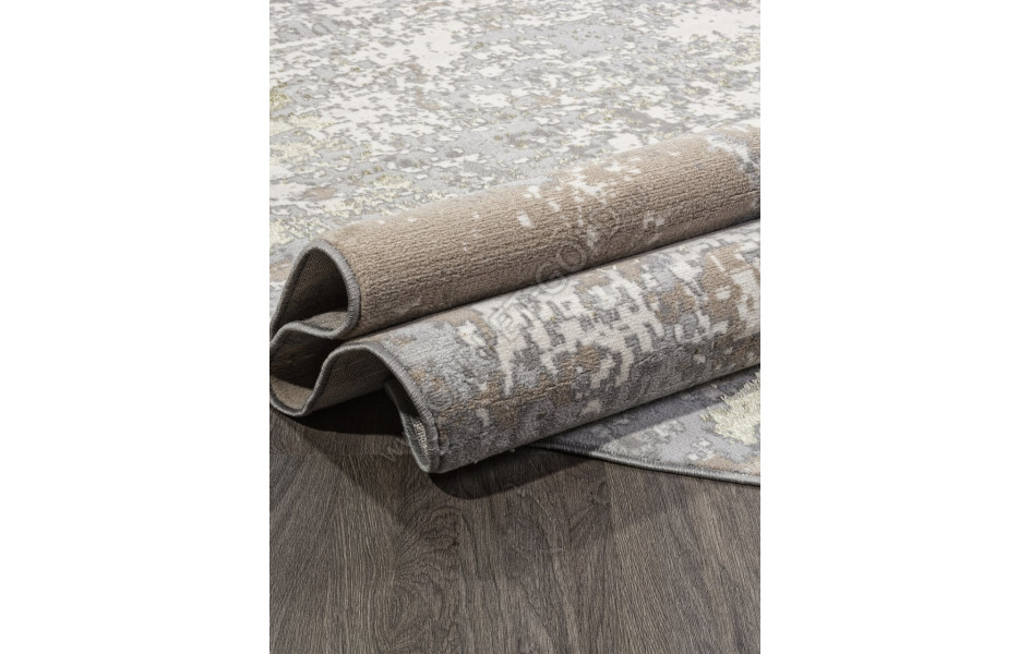 Ковер F163 - CREAM-GREEN - Овал - коллекция LIMAN