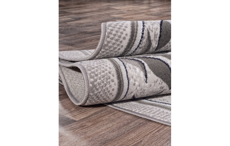 Ковер d230 - LIGHT GRAY - Овал - коллекция SILVER