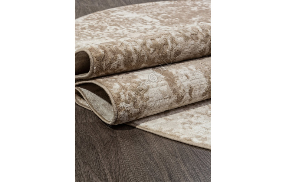 Ковер M028A - CREAM / BEIGE - Овал - коллекция SIESTA